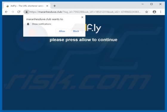 Maranhesduve.club POP-UP Weiterleitung