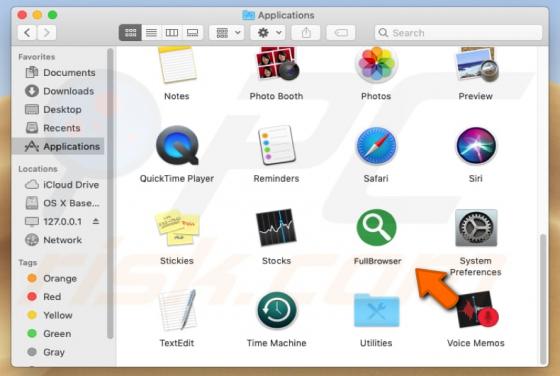 FullBrowser Adware (Mac)