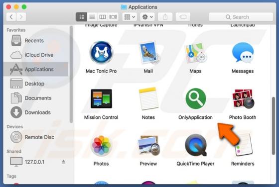 OnlyApplication Adware (Mac)