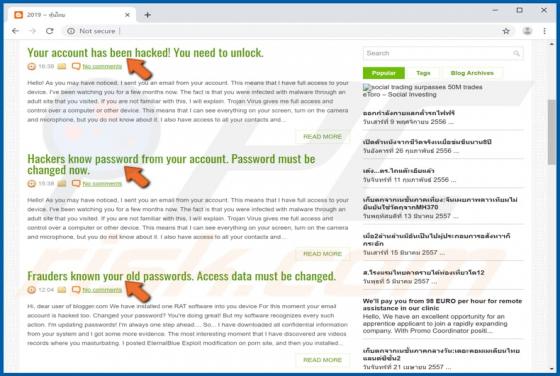 Website Sexerpressungsbetrug