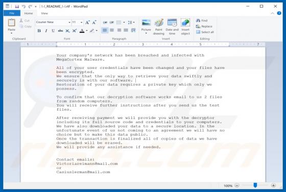 M3g4c0rtx Ransomware
