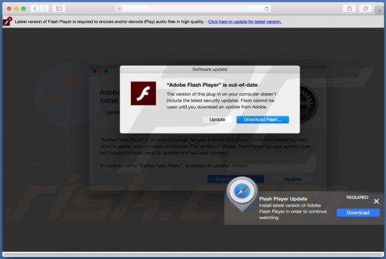 Fake Software Update POP-UP Betrug (Mac)
