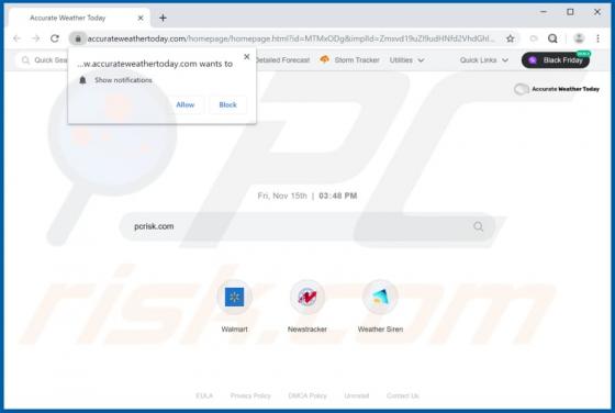 Accurate Weather Today Browserentführer