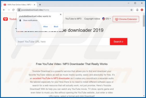 Youtubedownload.video Werbung