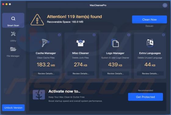 MacCleansePro unerwünschte Anwendung (Mac)