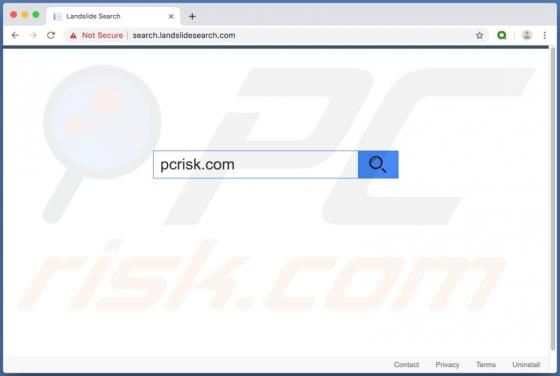 Search.landslidesearch.com Weiterleitung (Mac)