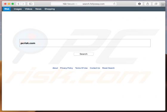 Search.follysway.com Weiterleitung (Mac)