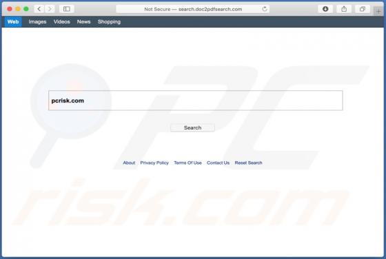 Search.doc2pdfsearch.com Weiterleitung (Mac)