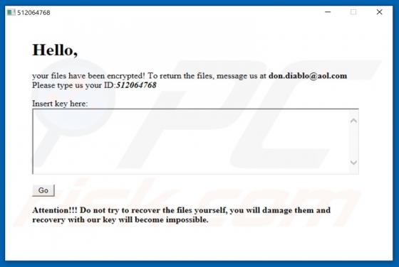 Mew767 Ransomware