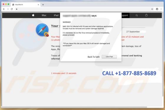 ZEUS VIRUS DETECTED !!! POP-UP Betrug (Mac)