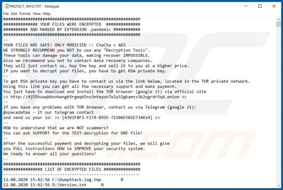 Pandemic Ransomware